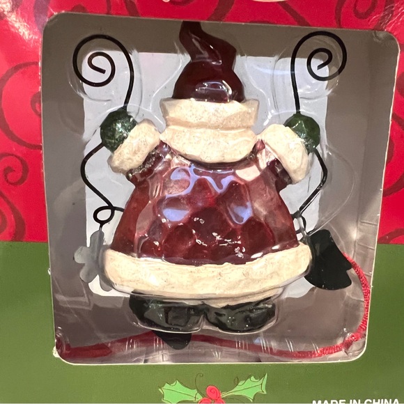 Whimsical Ornaments.  Santa and Two Snowmen.   NIB - Picture 3 of 7